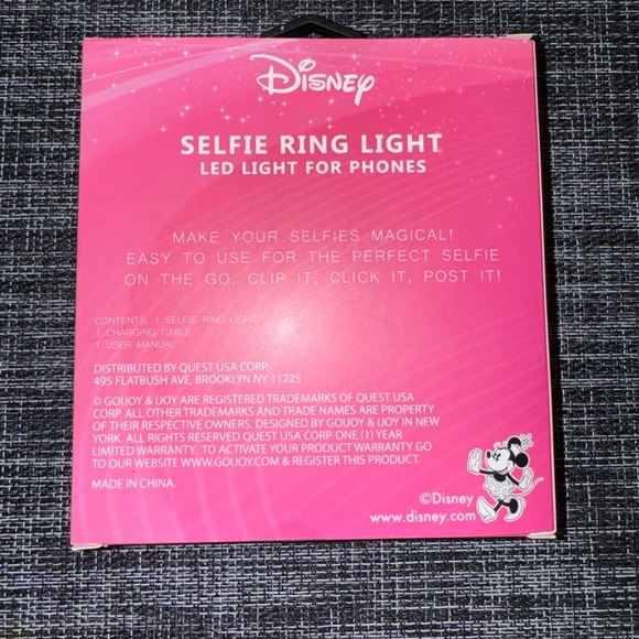 Disney Minnie Mouse Selfie Ring Light NEW - Picture 3 of 3